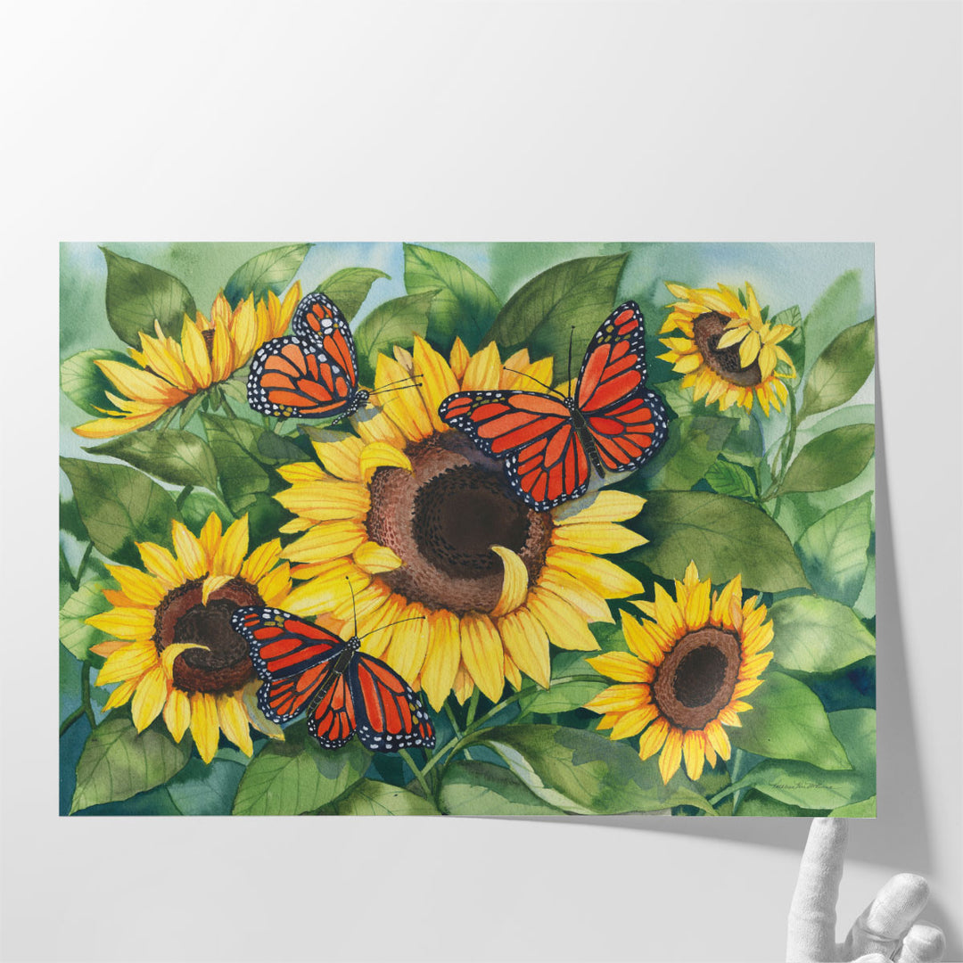 Sunny Monarchy - Canvas Print Wall Art