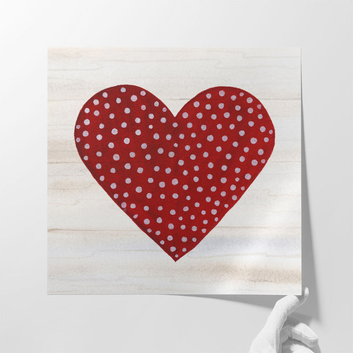 Rustic Valentine Heart I - Canvas Print Wall Art