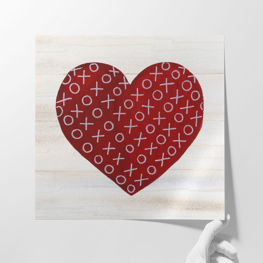 Rustic Valentine Heart IV - Canvas Print Wall Art