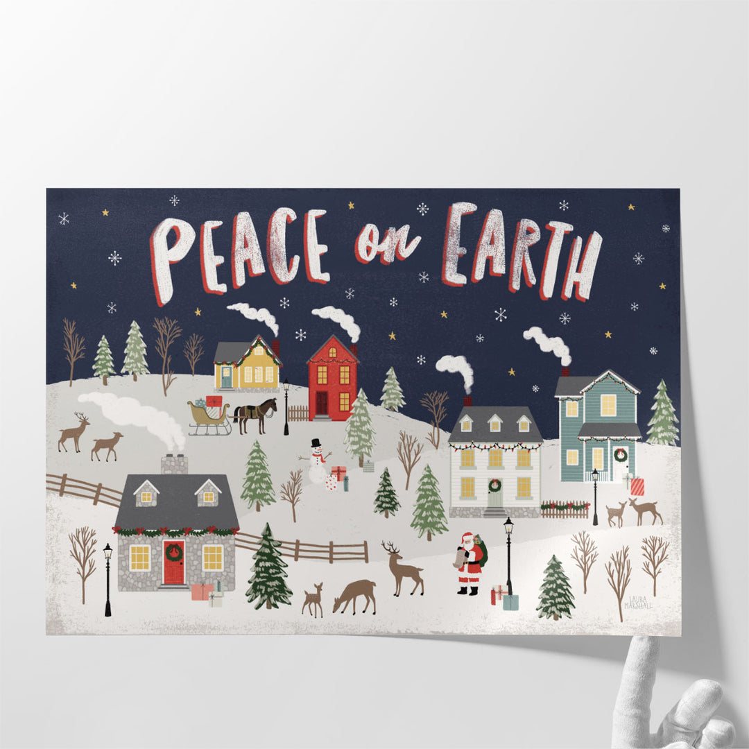 Christmas Village II - Canvas Print Wall Art