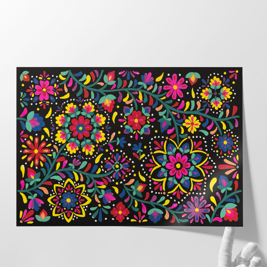 Floral Fiesta I - Canvas Print Wall Art