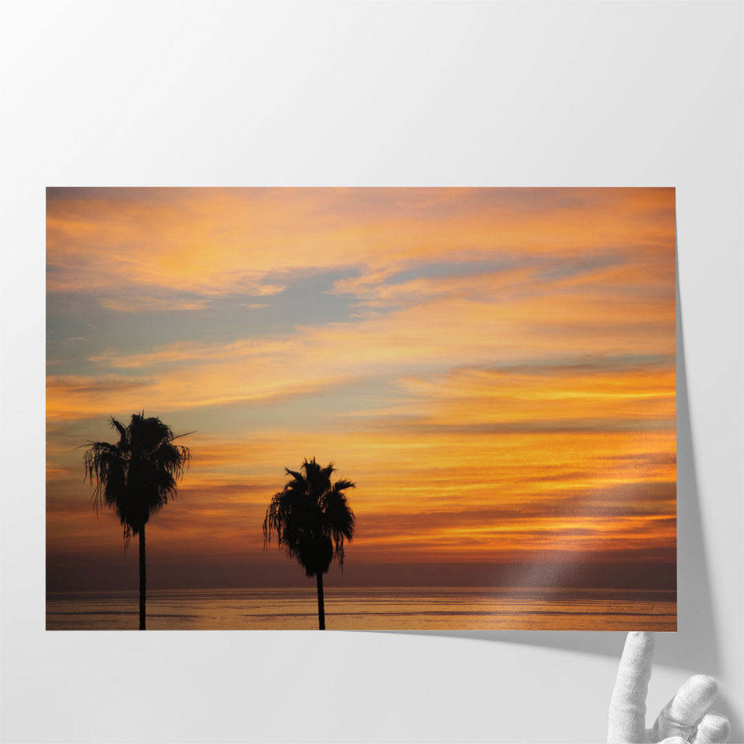 Sunset Palms III - Canvas Print Wall Art