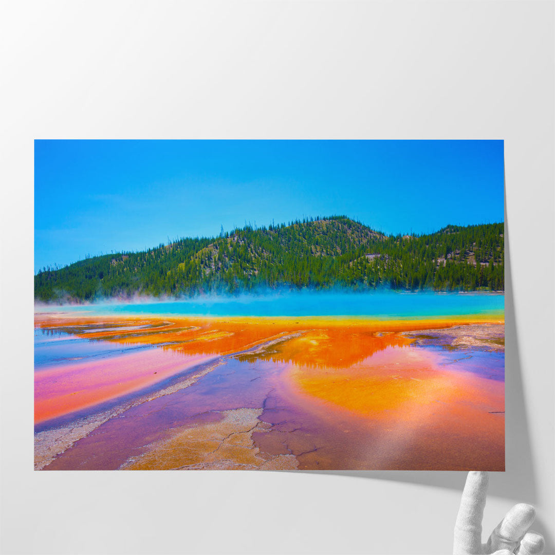Grand Prismatic Spring, Yellowstone National Park, Wyoming - Canvas Print Wall Art