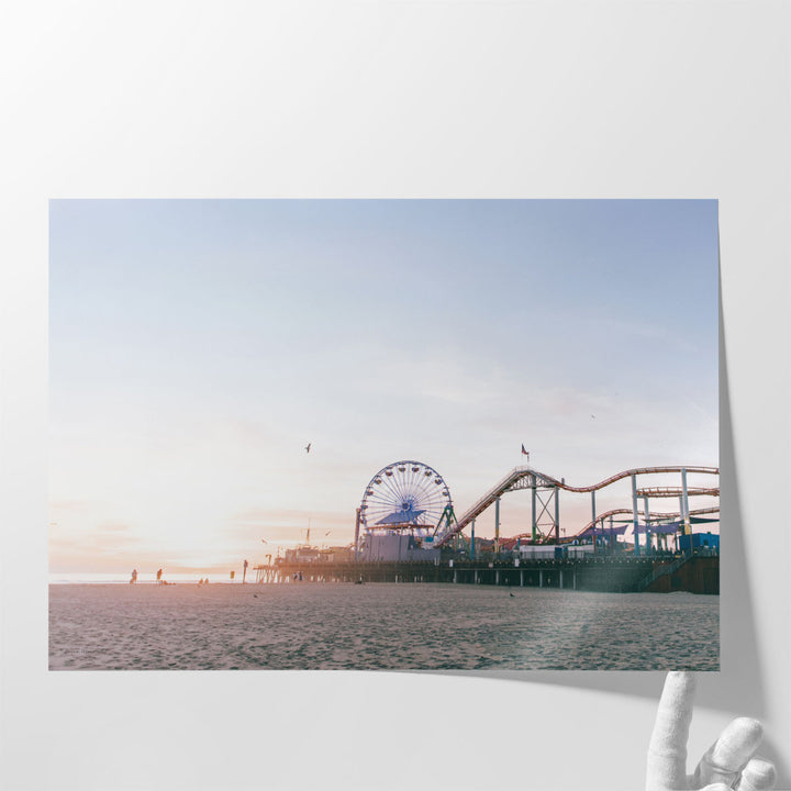 Santa Monica Pier - Canvas Print Wall Art