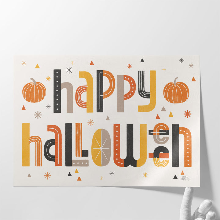 Retro Halloween I - Canvas Print Wall Art