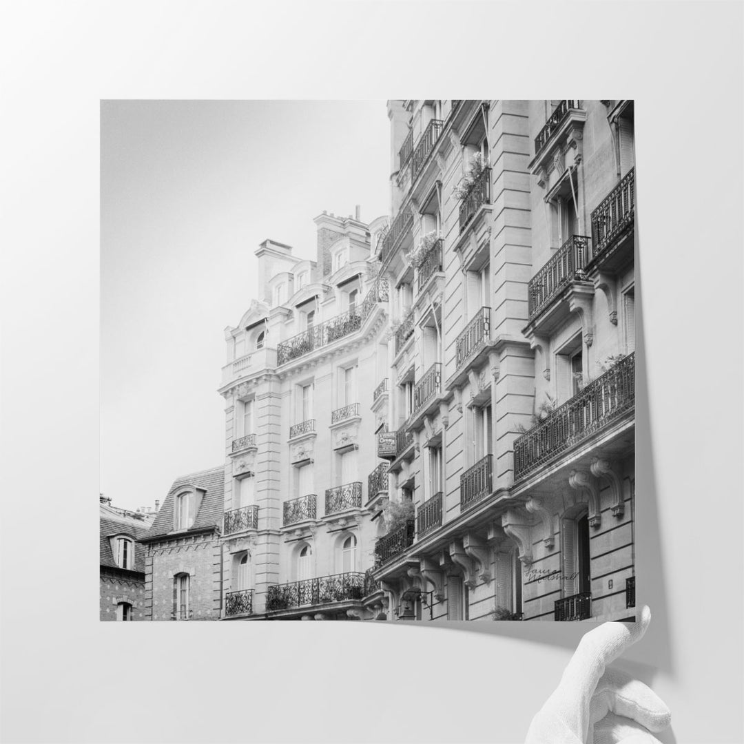 Paris Moments III Black and White - Canvas Print Wall Art