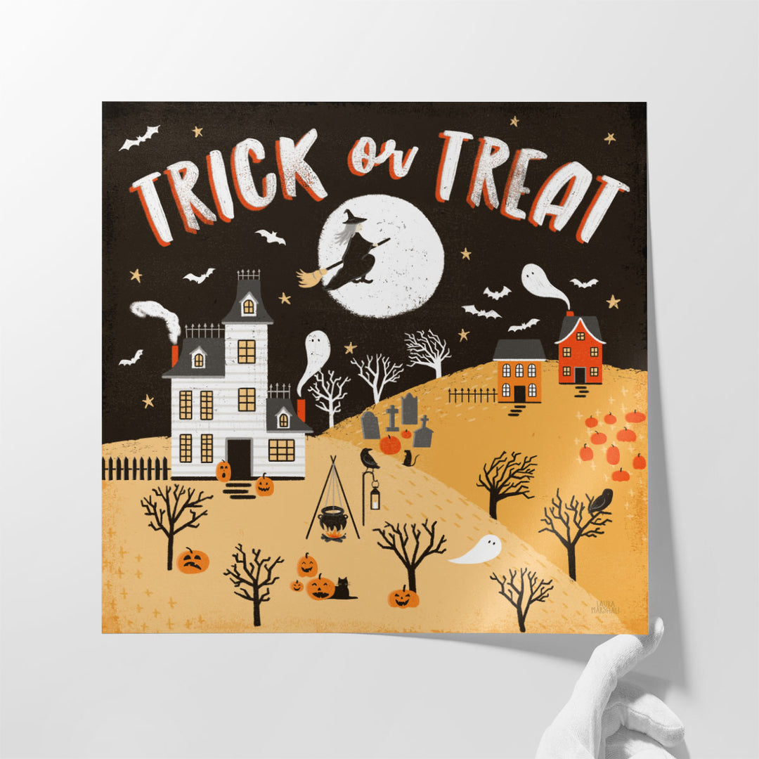 Spooky Village III - Canvas Print Wall Art