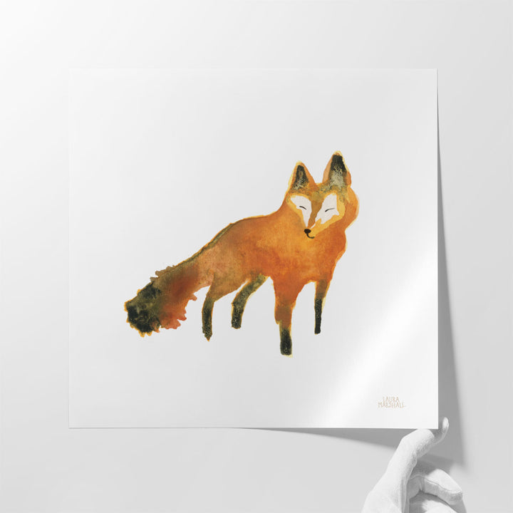 Woodland Whimsy Fox - Canvas Print Wall Art