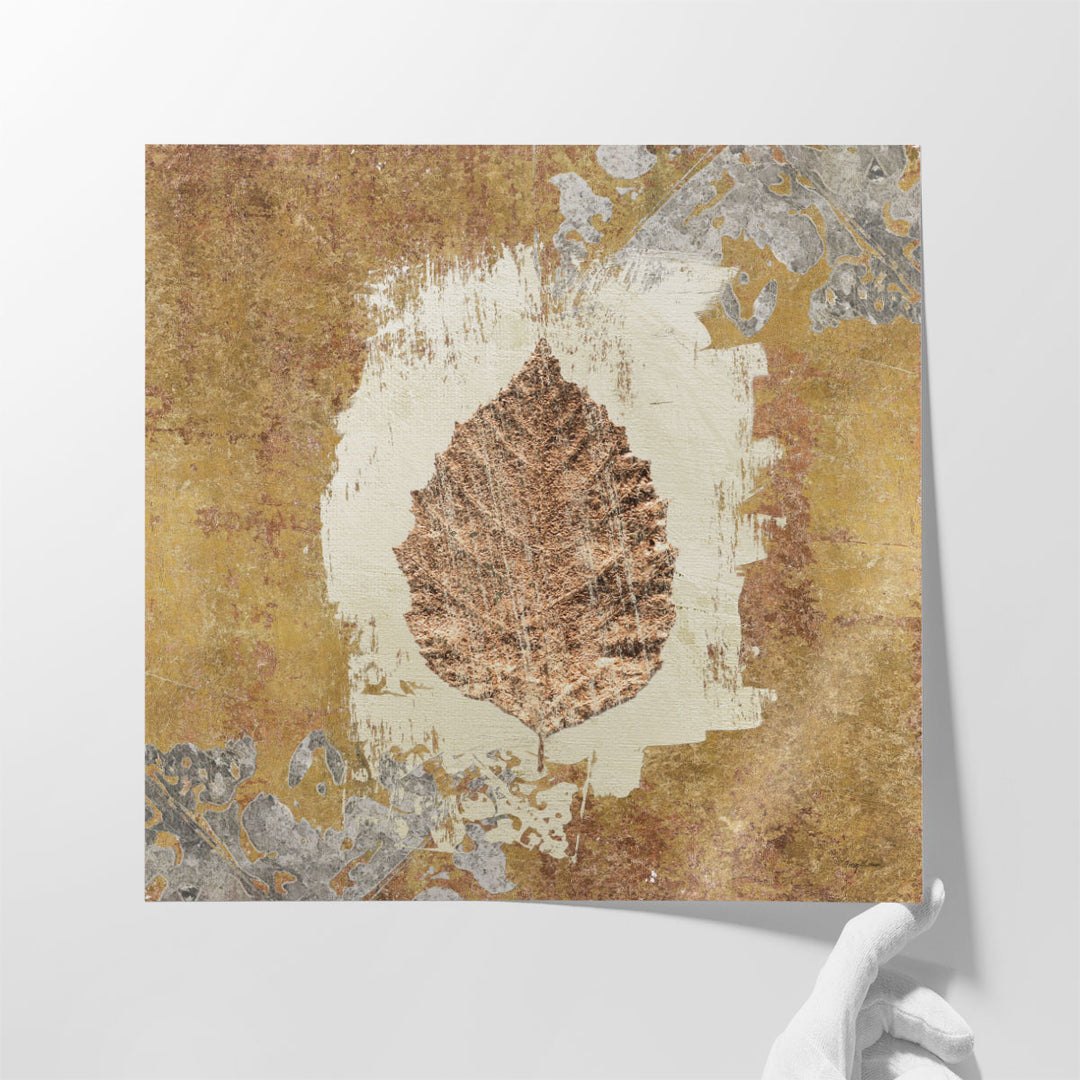 Gilded Leaf VI - Canvas Print Wall Art