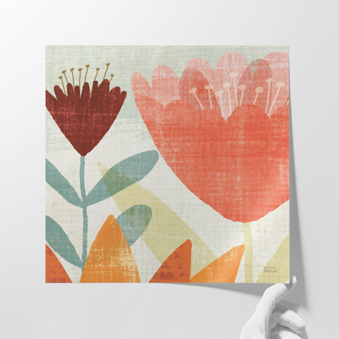 Modern Garden Panel II - Canvas Print Wall Art