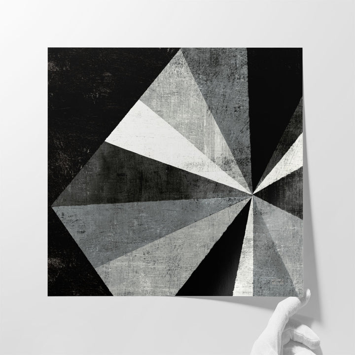 Triangulawesome I Black and White - Canvas Print Wall Art