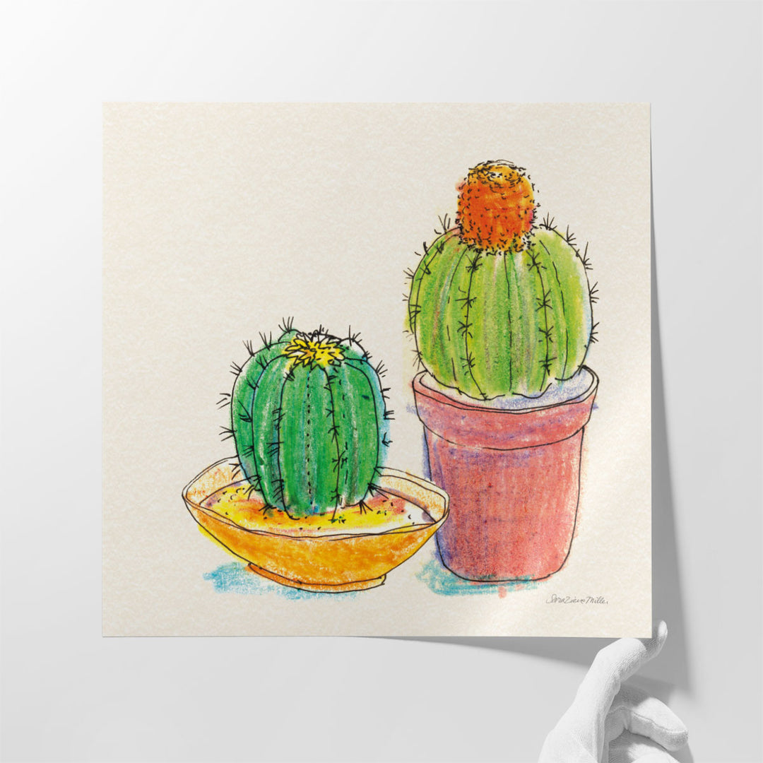 Cacti Garden III - Canvas Print Wall Art