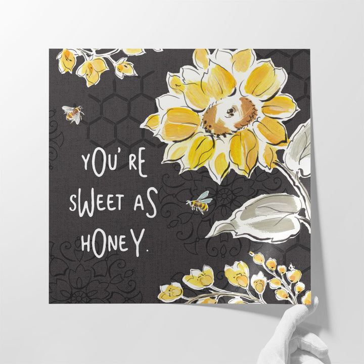 Bee Happy III - Canvas Print Wall Art