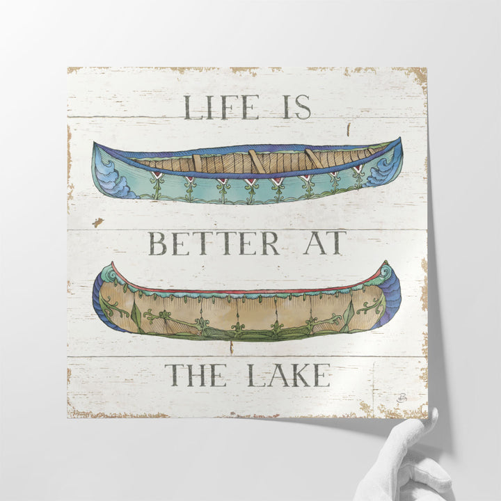 Lake Sketches V - Canvas Print Wall Art