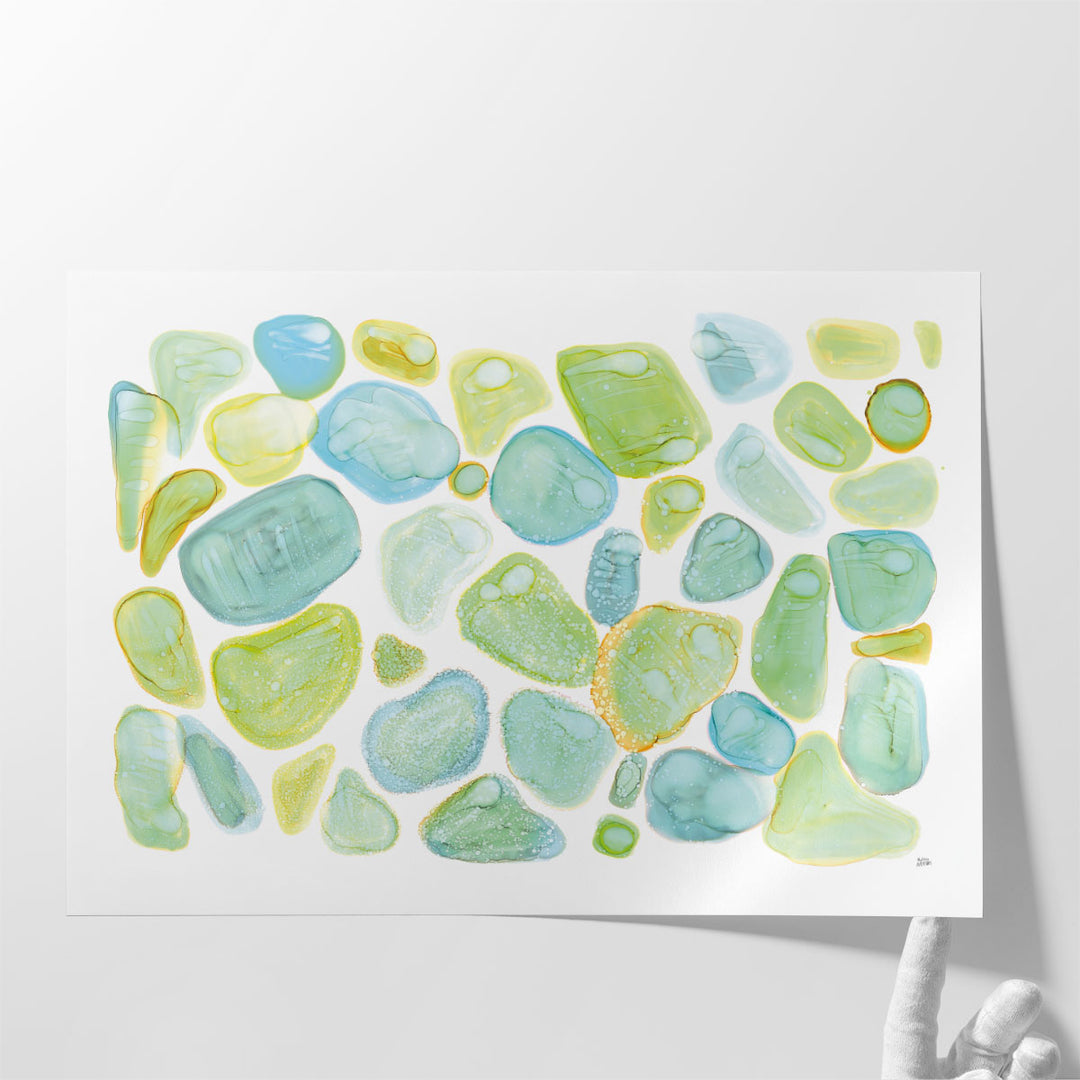 Seaglass Abstract - Canvas Print Wall Art