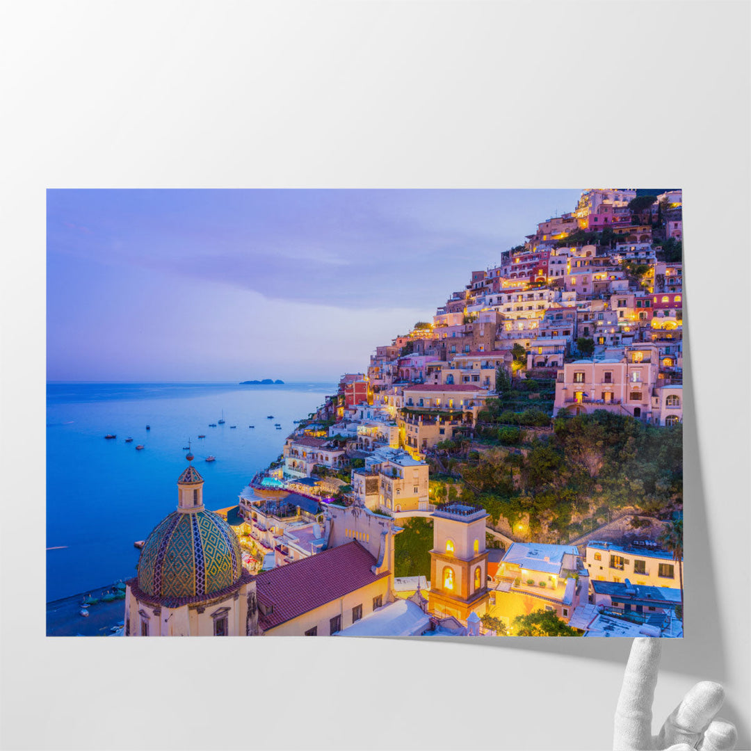 Positano, Amalfi Coast, Sorrento, Italy - Canvas Print Wall Art