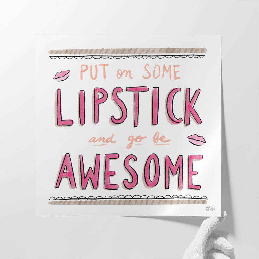 Awesome Lipstick - Canvas Print Wall Art