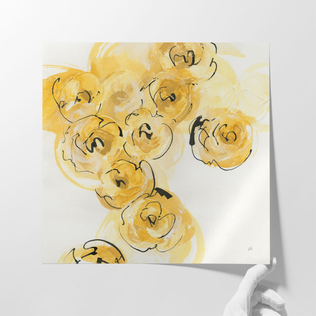 Yellow Roses Anew I - Canvas Print Wall Art