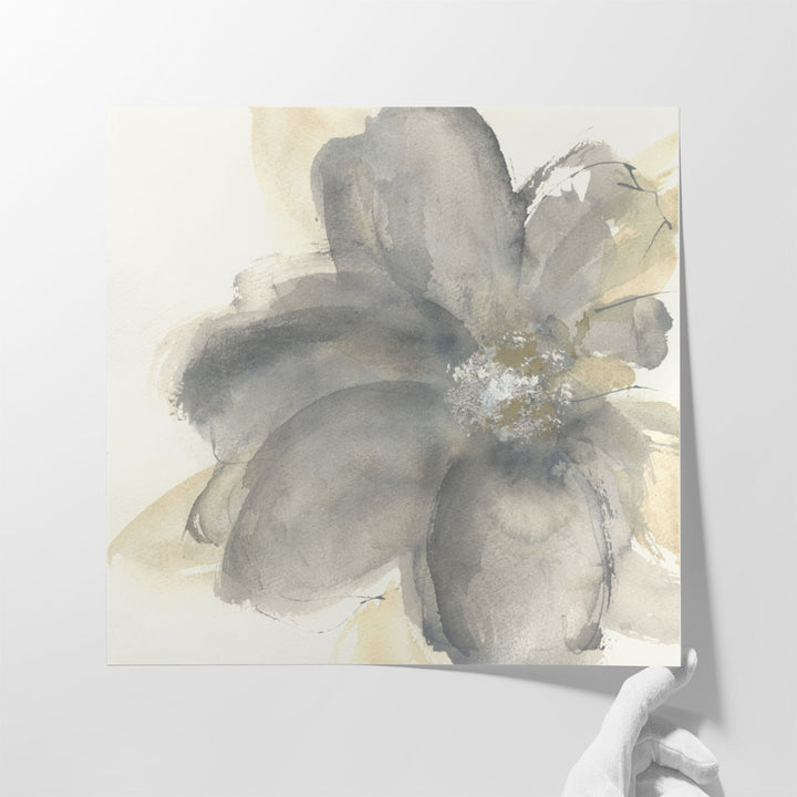 Floral Gray I - Canvas Print Wall Art