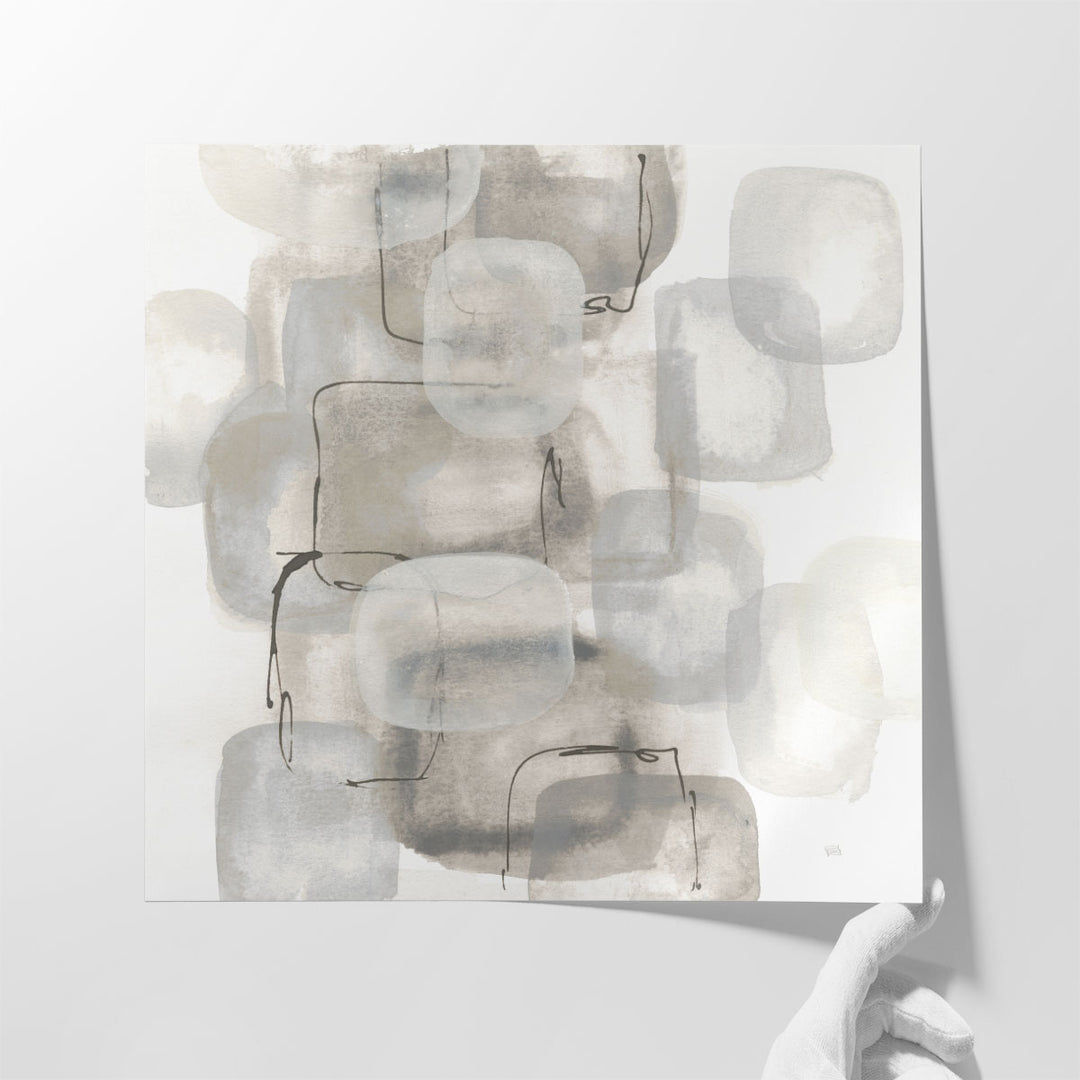 Neutral Stacking I - Canvas Print Wall Art