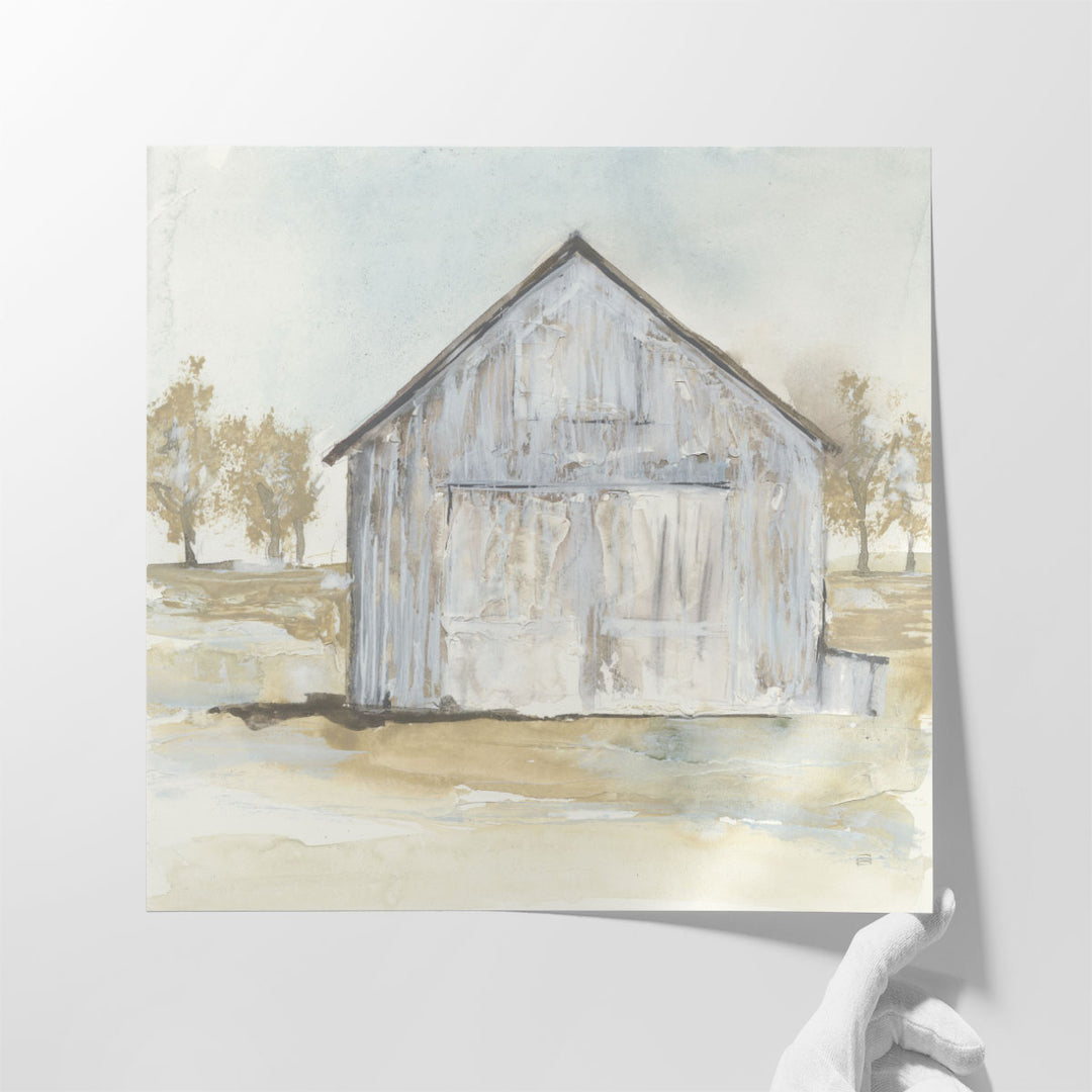 White Barn I - Canvas Print Wall Art