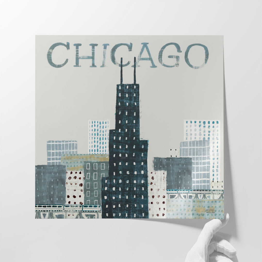 Chicago Landmarks I - Canvas Print Wall Art