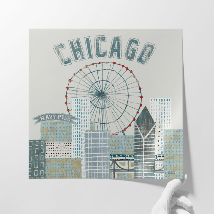 Chicago Landmarks III - Canvas Print Wall Art