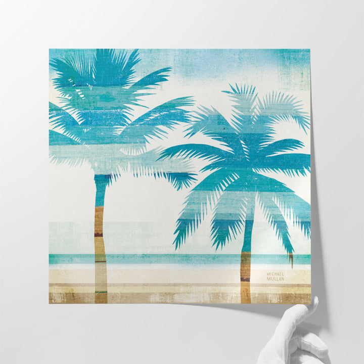 Beachscape Palms III - Canvas Print Wall Art