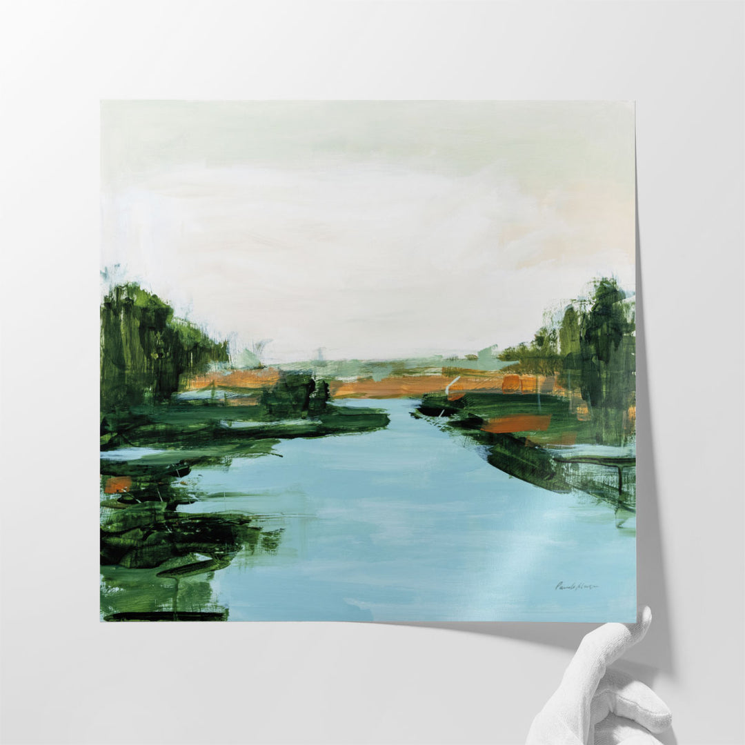 River Flowing Through - Canvas Print Wall Art