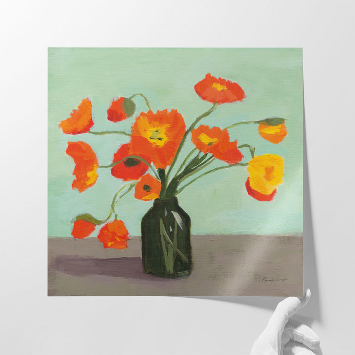 Orange Poppies - Canvas Print Wall Art