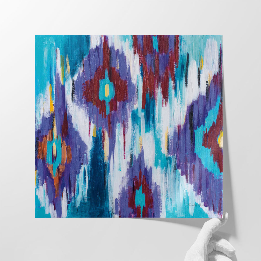 Ikat Jewel II - Canvas Print Wall Art