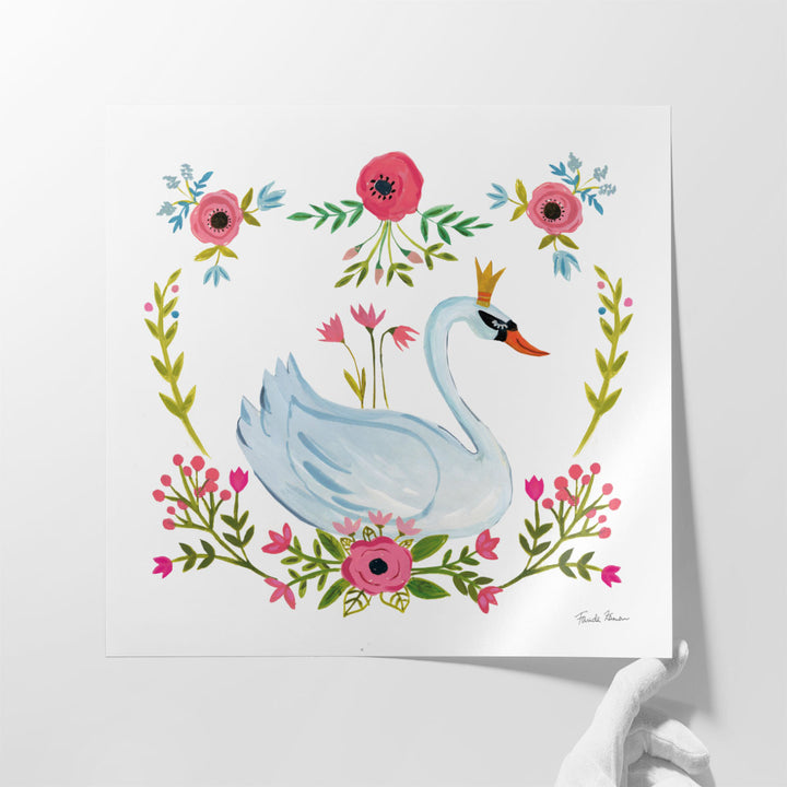 Swan Love I - Canvas Print Wall Art