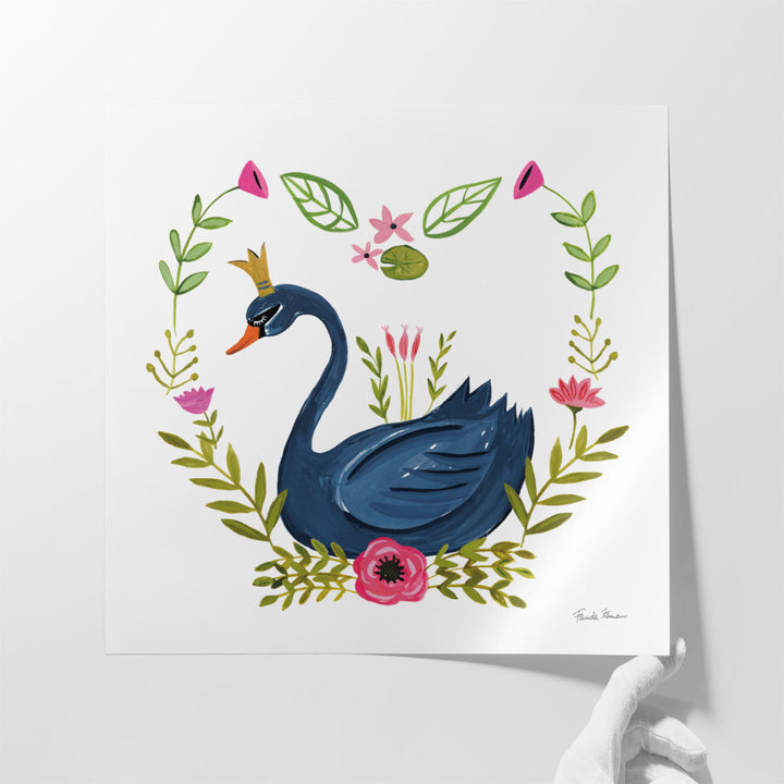 Swan Love II - Canvas Print Wall Art