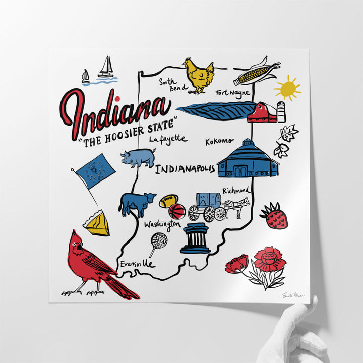 Indiana- Canvas Print Wall Art