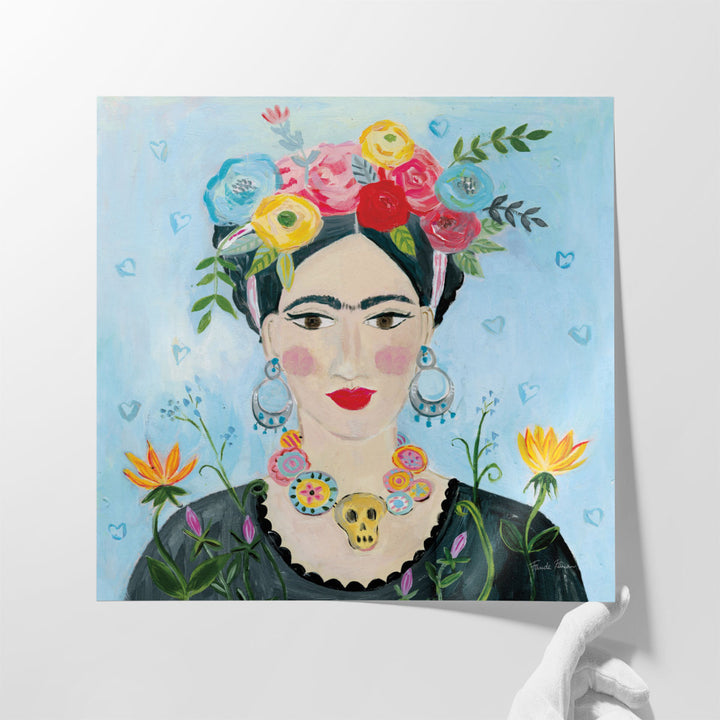 Homage to Frida II Shoulders - Canvas Print Wall Art