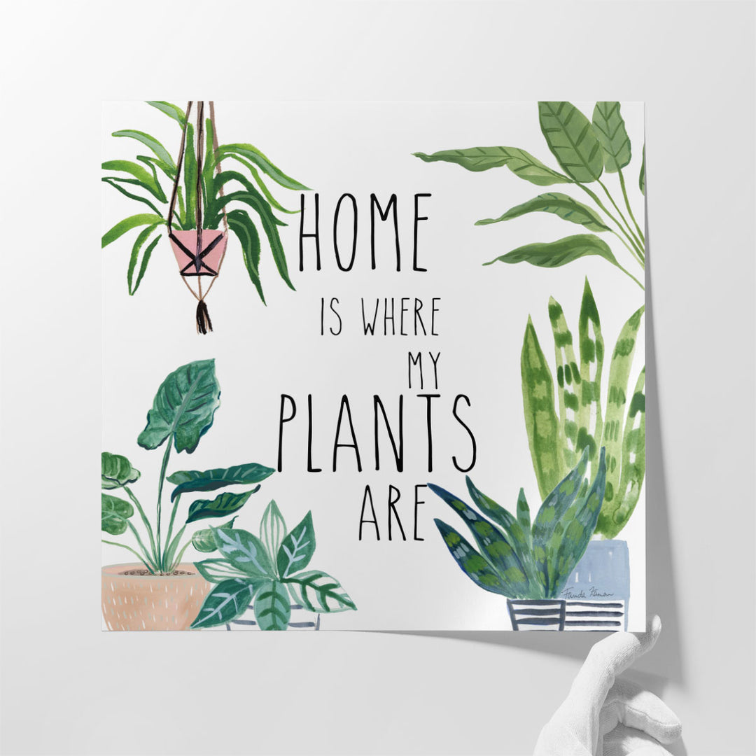 Plant Home II - Canvas Print Wall Art