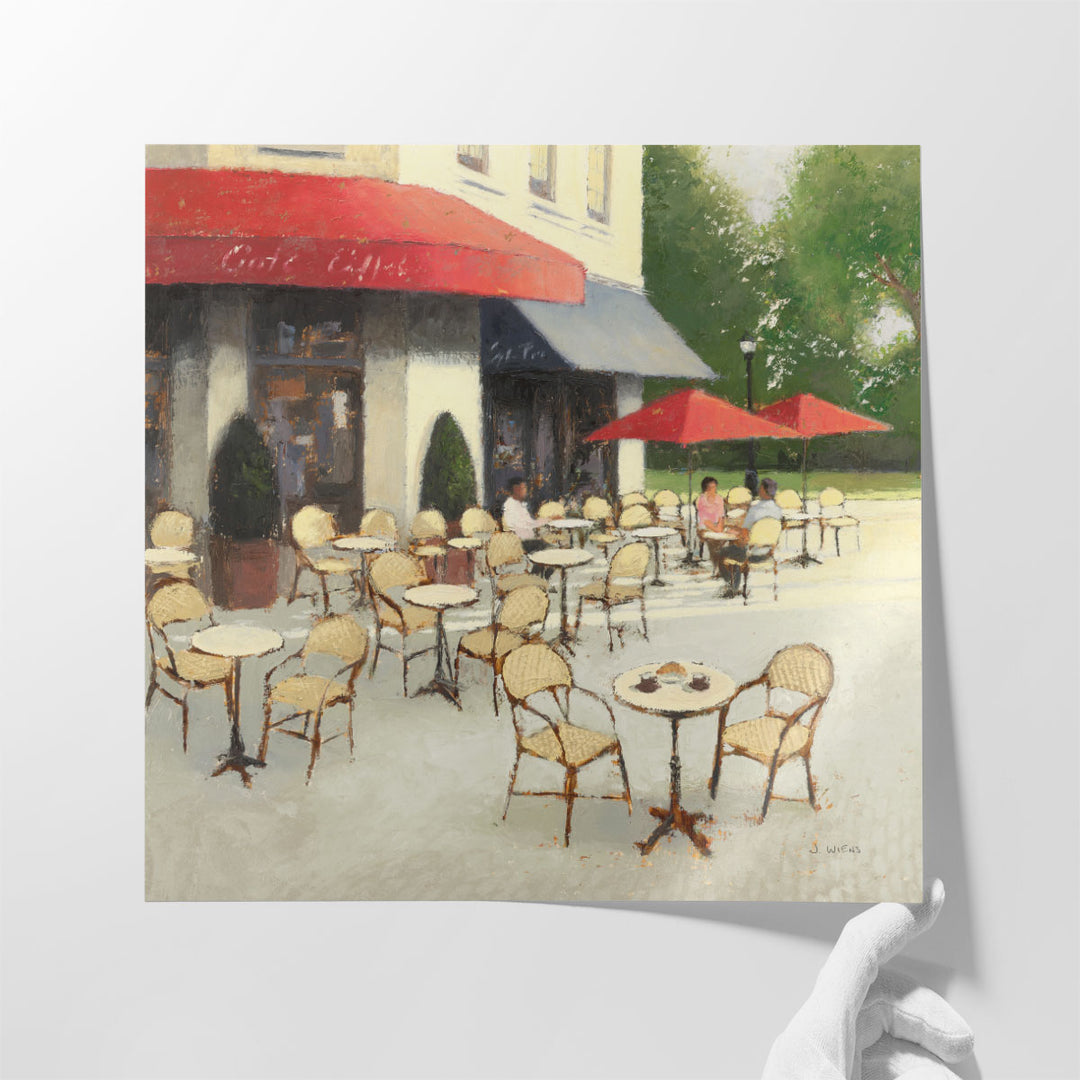 Cafe du Matin II - Canvas Print Wall Art