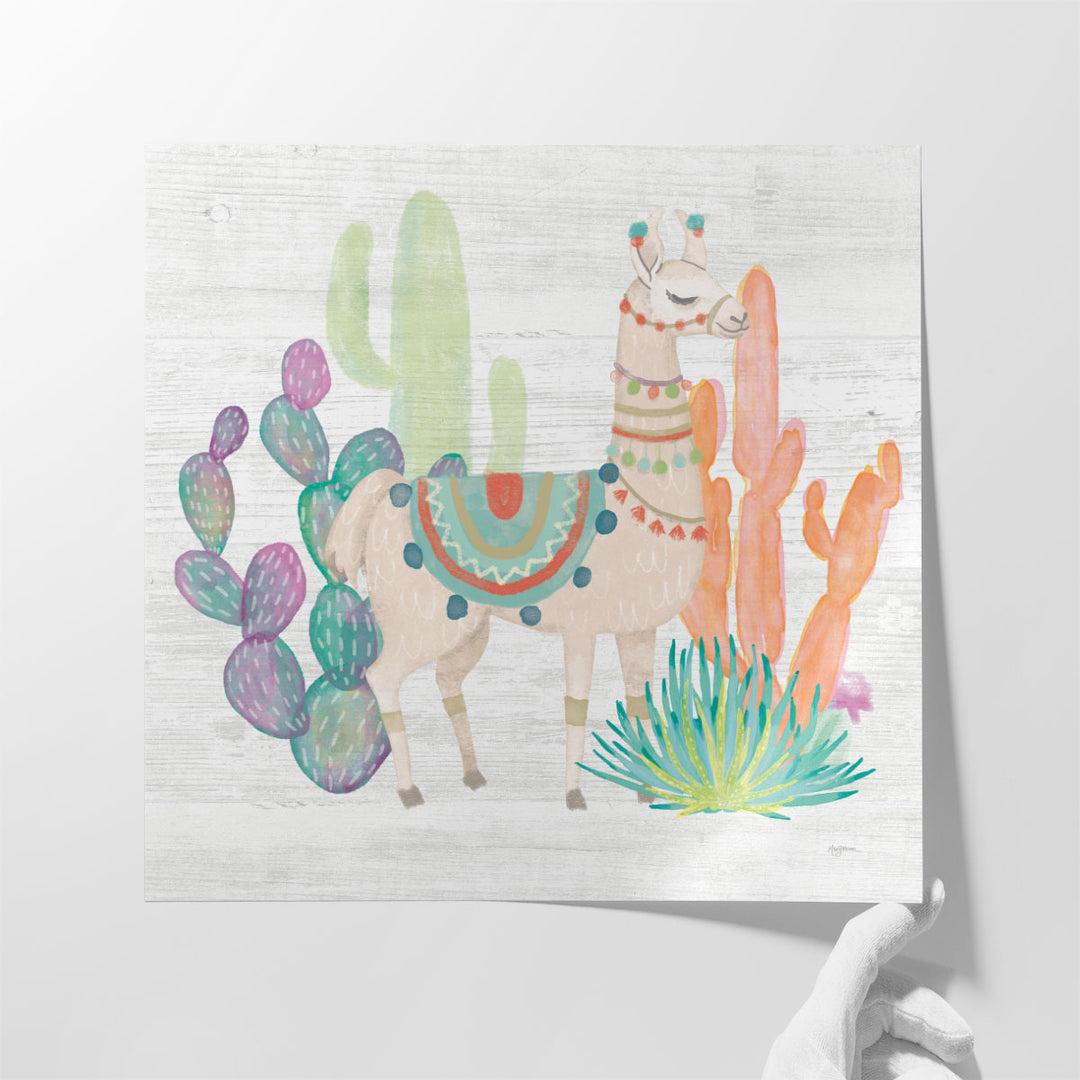 Lovely Llamas II - Canvas Print Wall Art