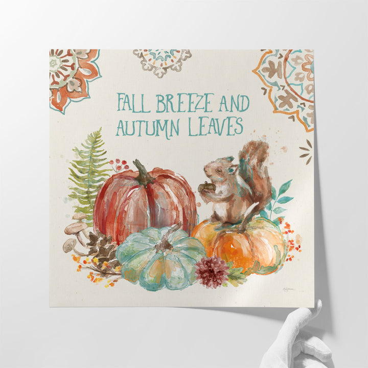 Autumn Friends IV - Canvas Print Wall Art