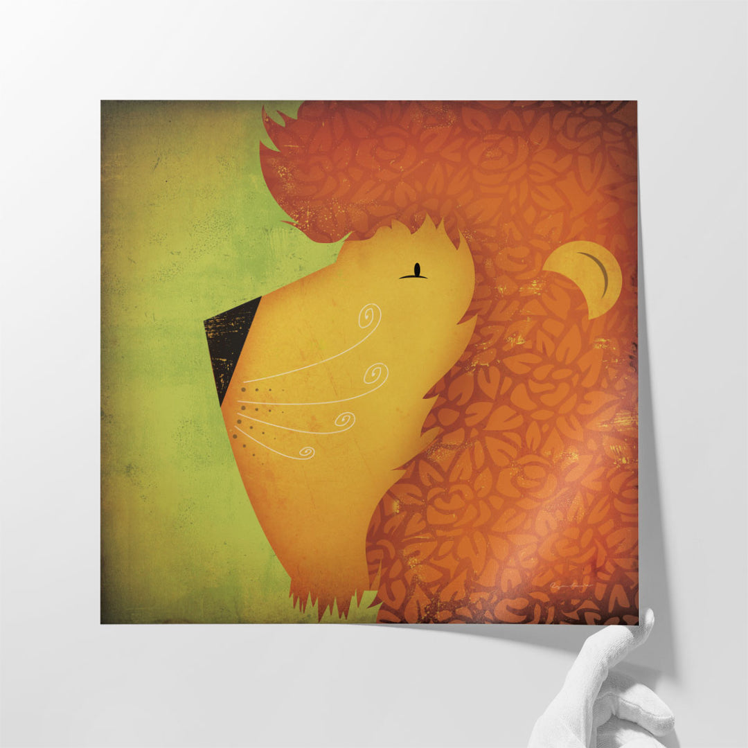 Lion Wow - Canvas Print Wall Art