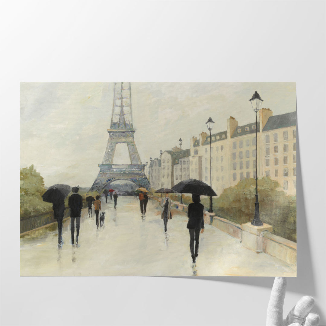 Eiffel in the Rain - Canvas Print Wall Art