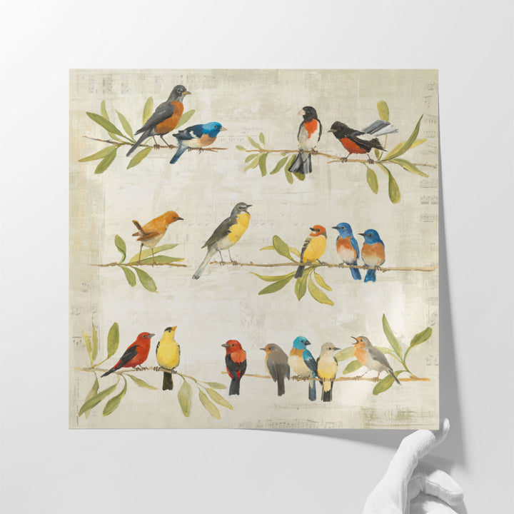 Adoration of the Magpie Music - Canvas Print Wall Art