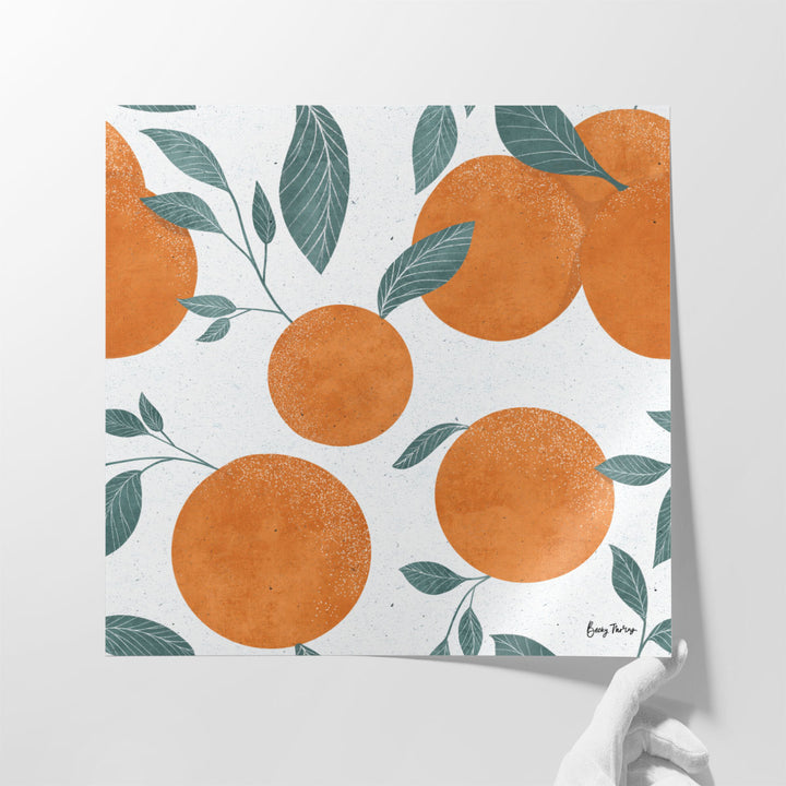 Fruity Cocktails Pattern I - Canvas Print Wall Art