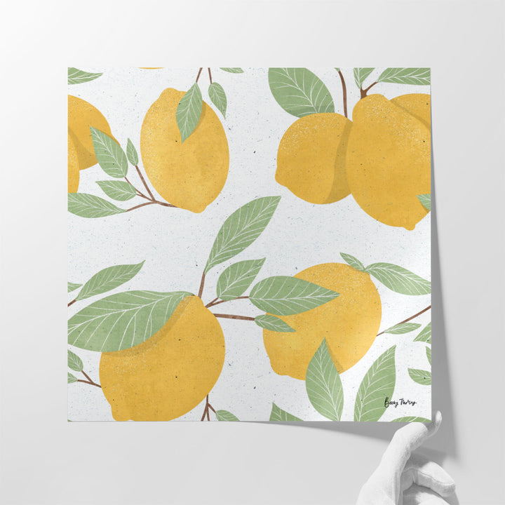 Fruity Cocktails Pattern II - Canvas Print Wall Art