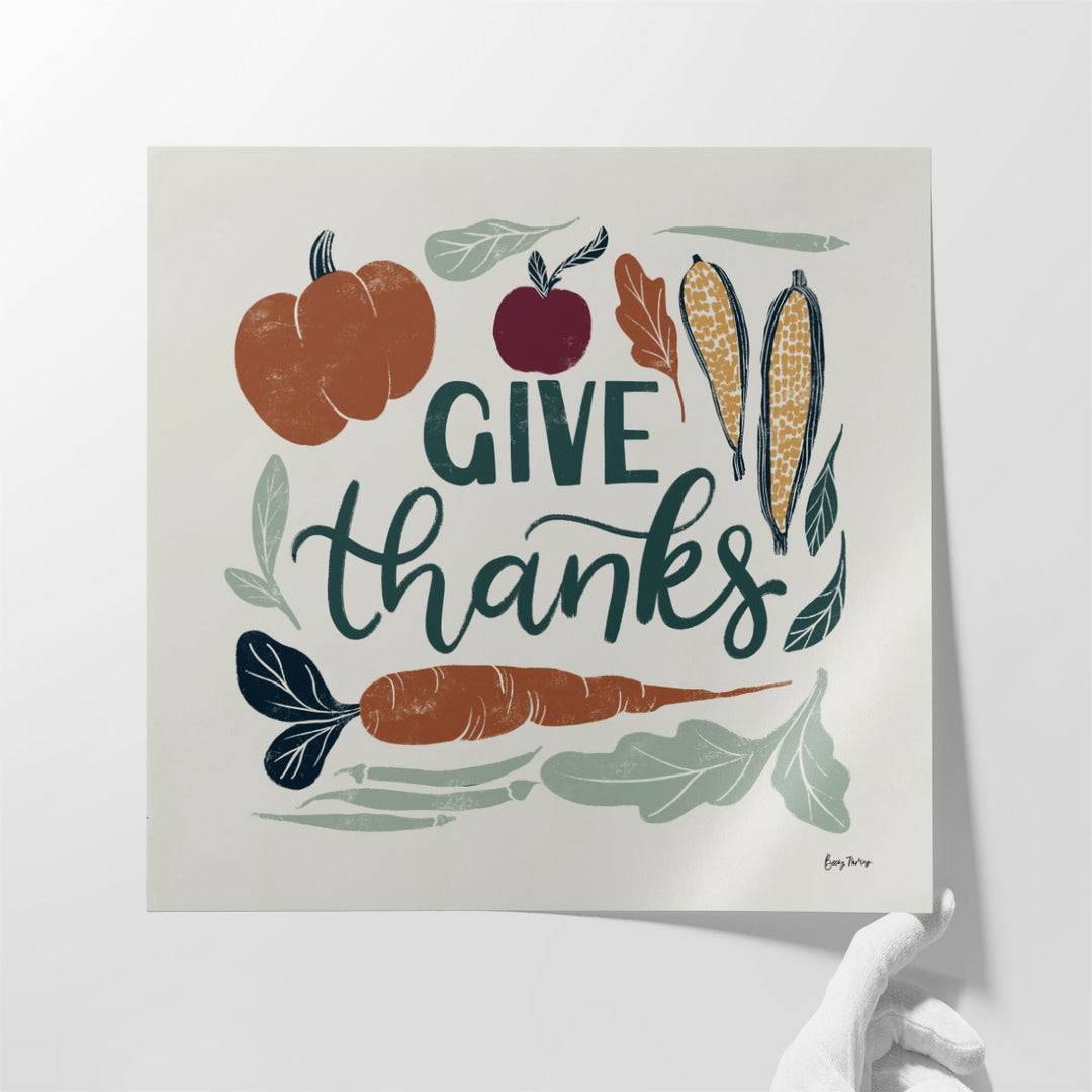 Harvest Lettering II - Canvas Print Wall Art