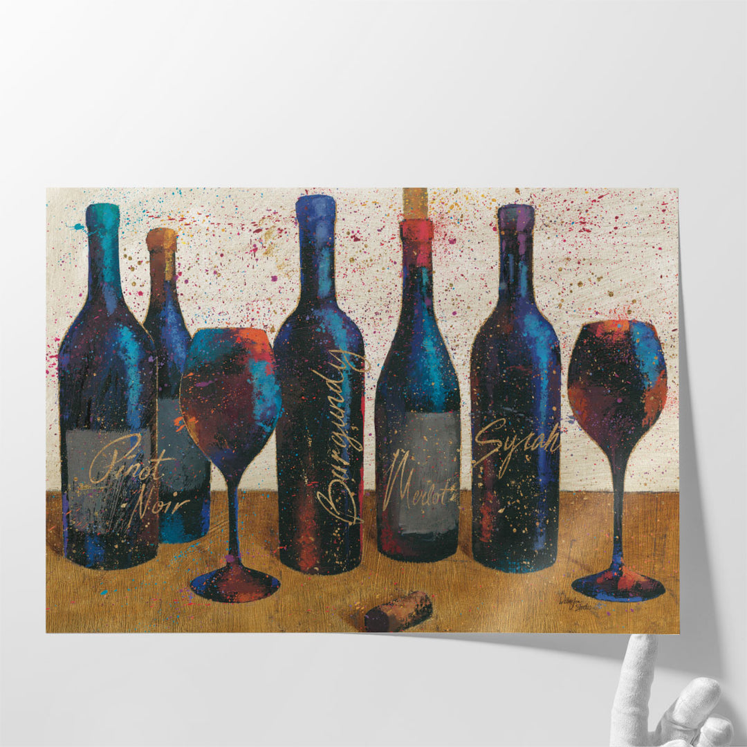 Wine Splash Light I - Canvas Print Wall Art