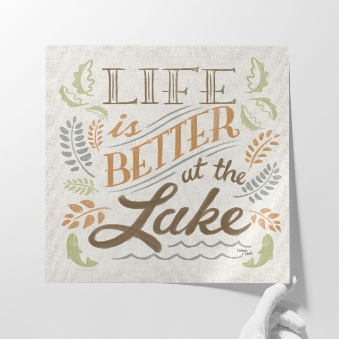 Lake Life I Green - Canvas Print Wall Art