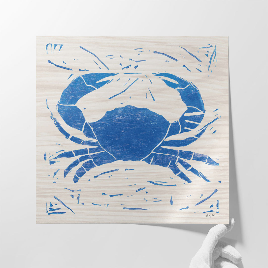 Sea Creature Crab Blue - Canvas Print Wall Art