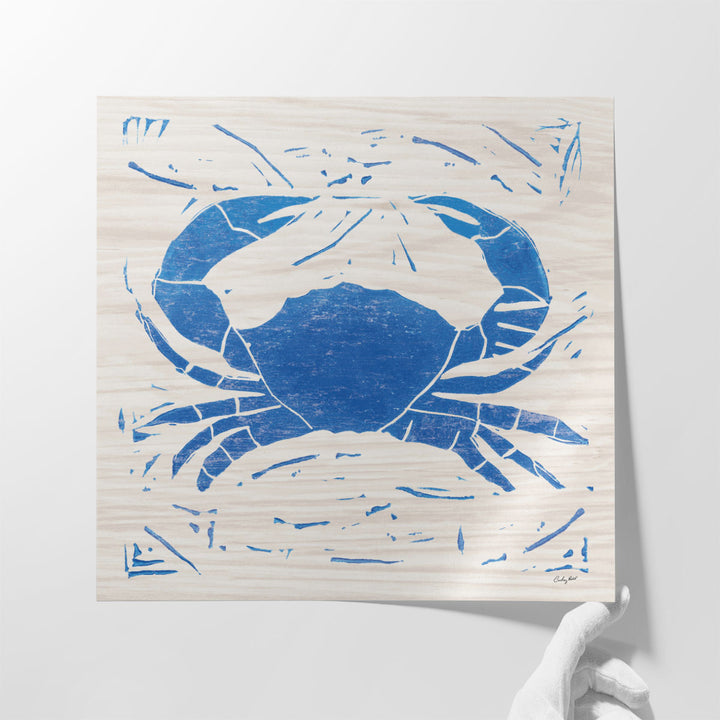 Sea Creature Crab Blue - Canvas Print Wall Art