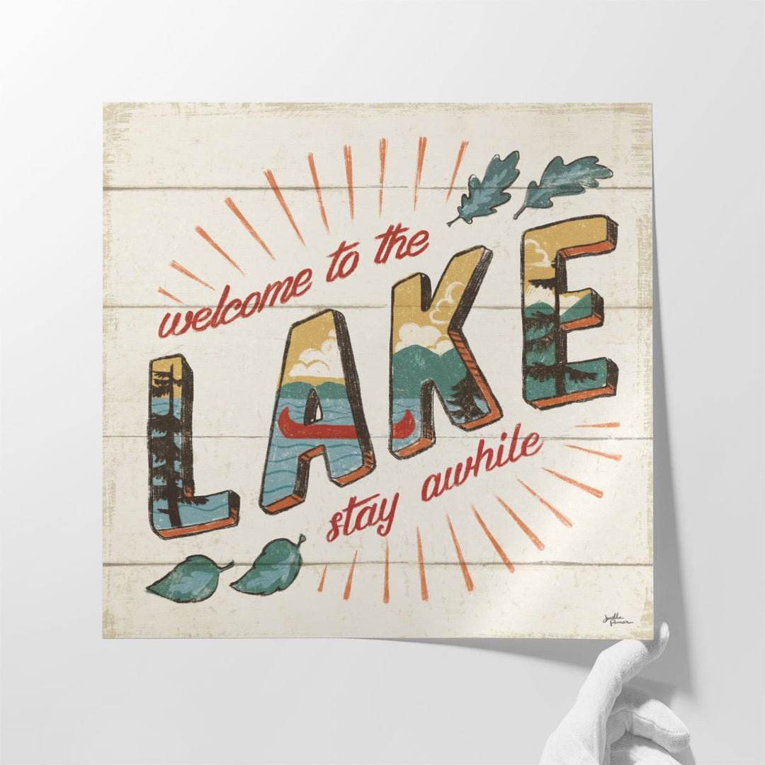 Vintage Lake II - Canvas Print Wall Art